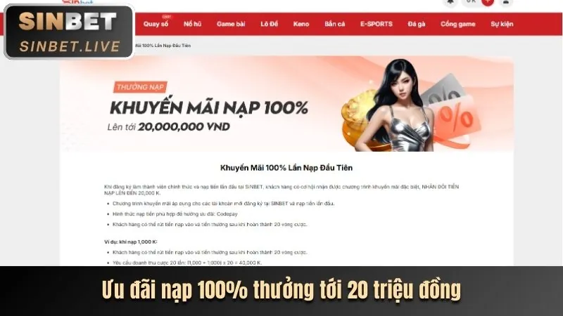 Khuyến mãi nạp lại DEBET